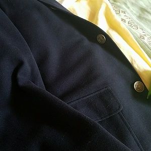 Hand sown vintage navy blue jacket