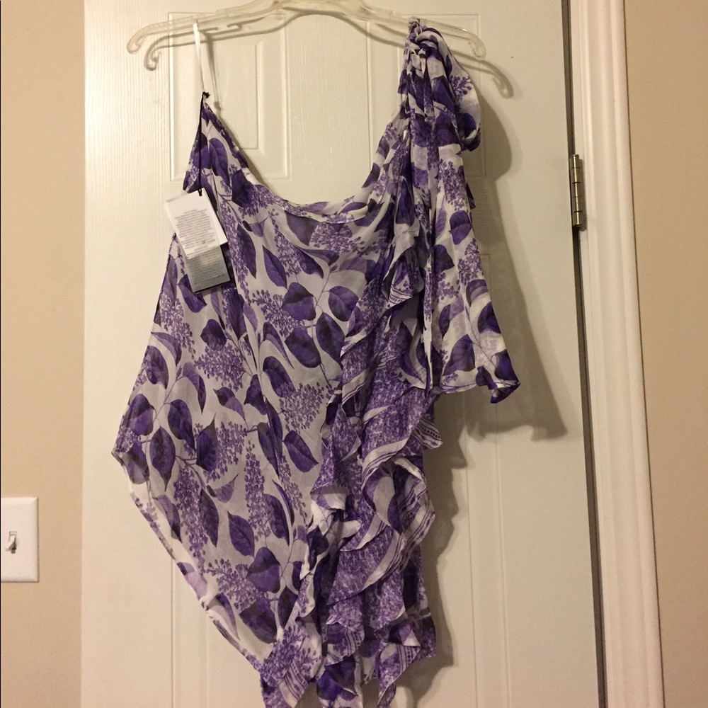 New Roberto Cavalli top ruffles