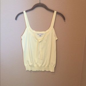Pale yellow sleeveless top