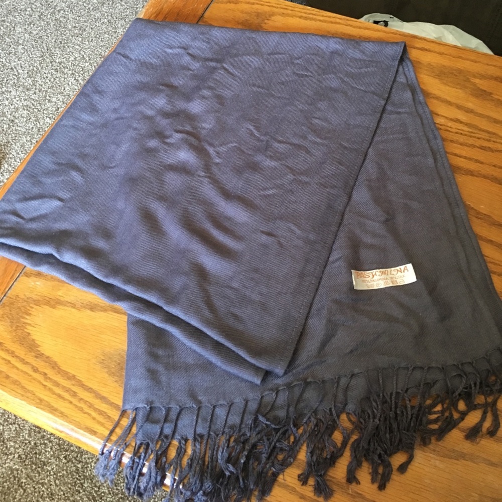 Charcoal grey pashmina