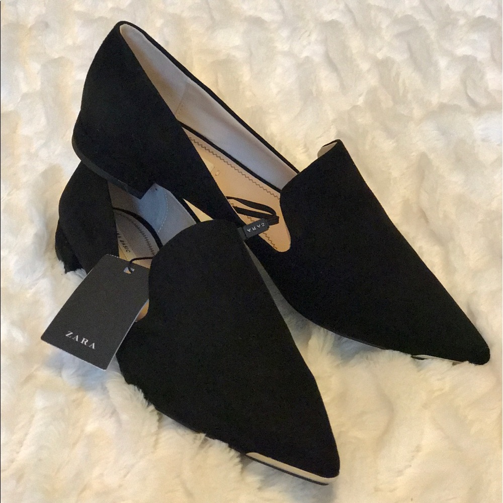 Zara pointy flats with 1/2 inch heel!