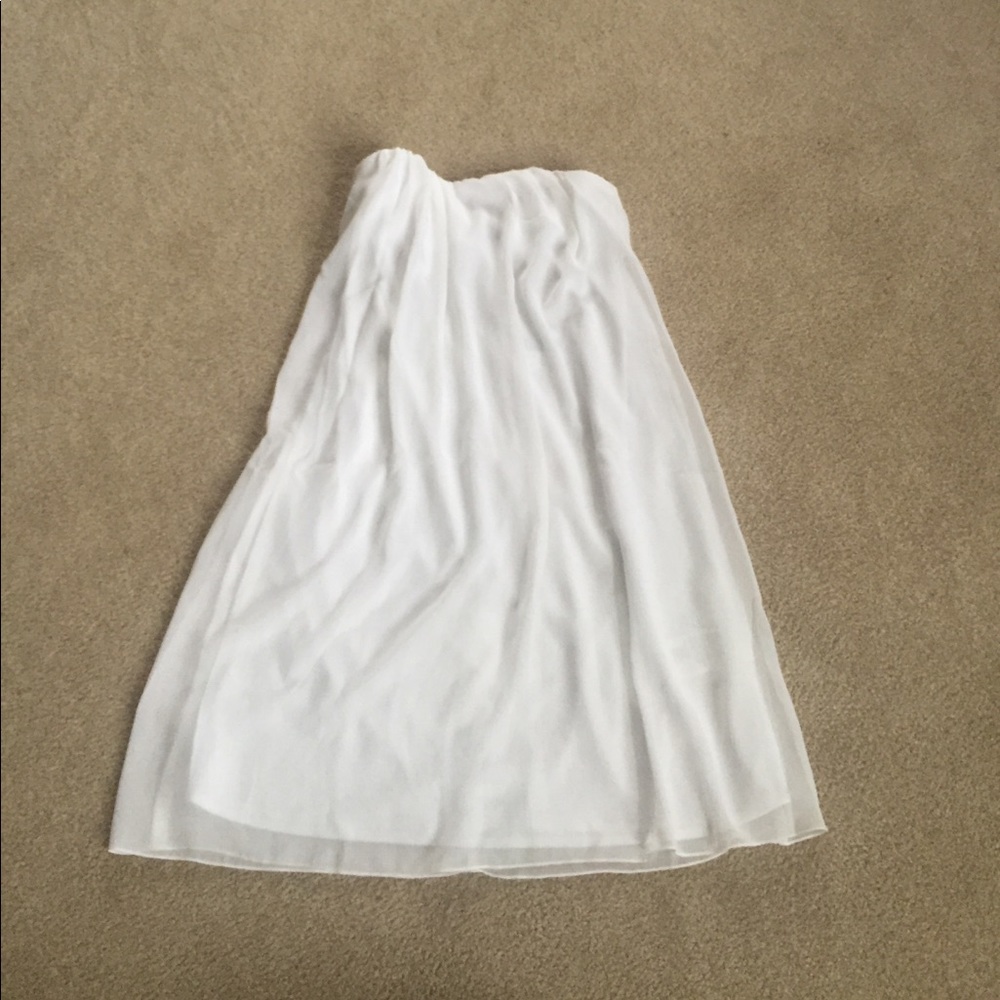 Strapless white super light summer dress!