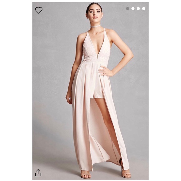 romper dress with train