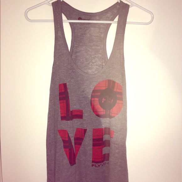 NWT Flywheel Sports tank w/ LOVE size M - Picture 1 of 4