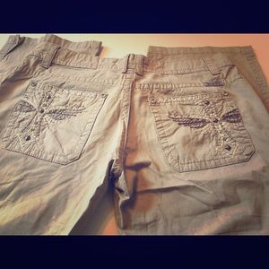 Miss me khaki cargo pant size 28 inseam32