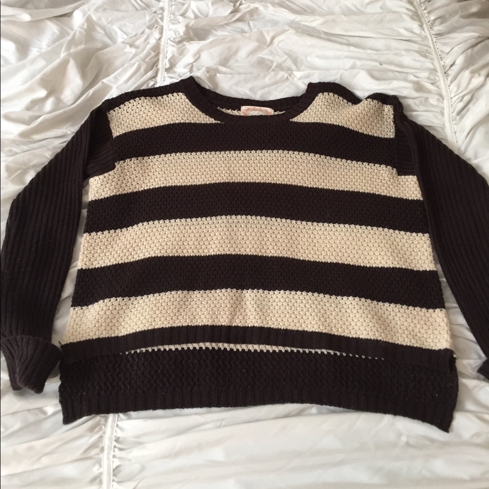 Brown and Tan Sweater