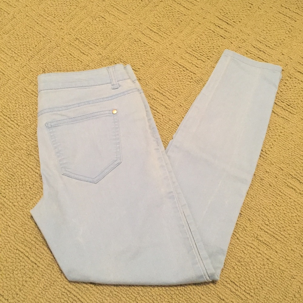 Light blue forever 21 skinny jeans