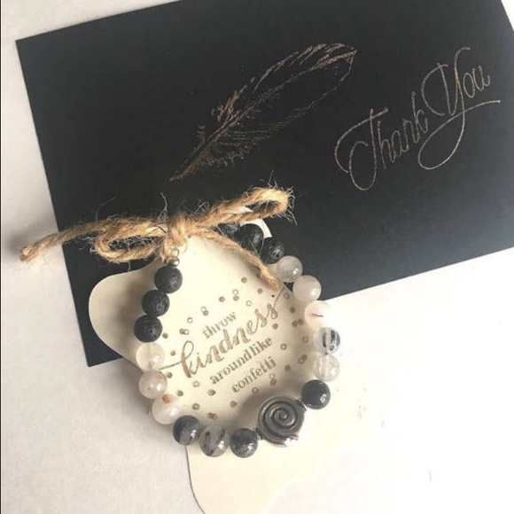 🎉HP🎉 Rutilated Quartz Diffuser Bracelet - Picture 4 of 4