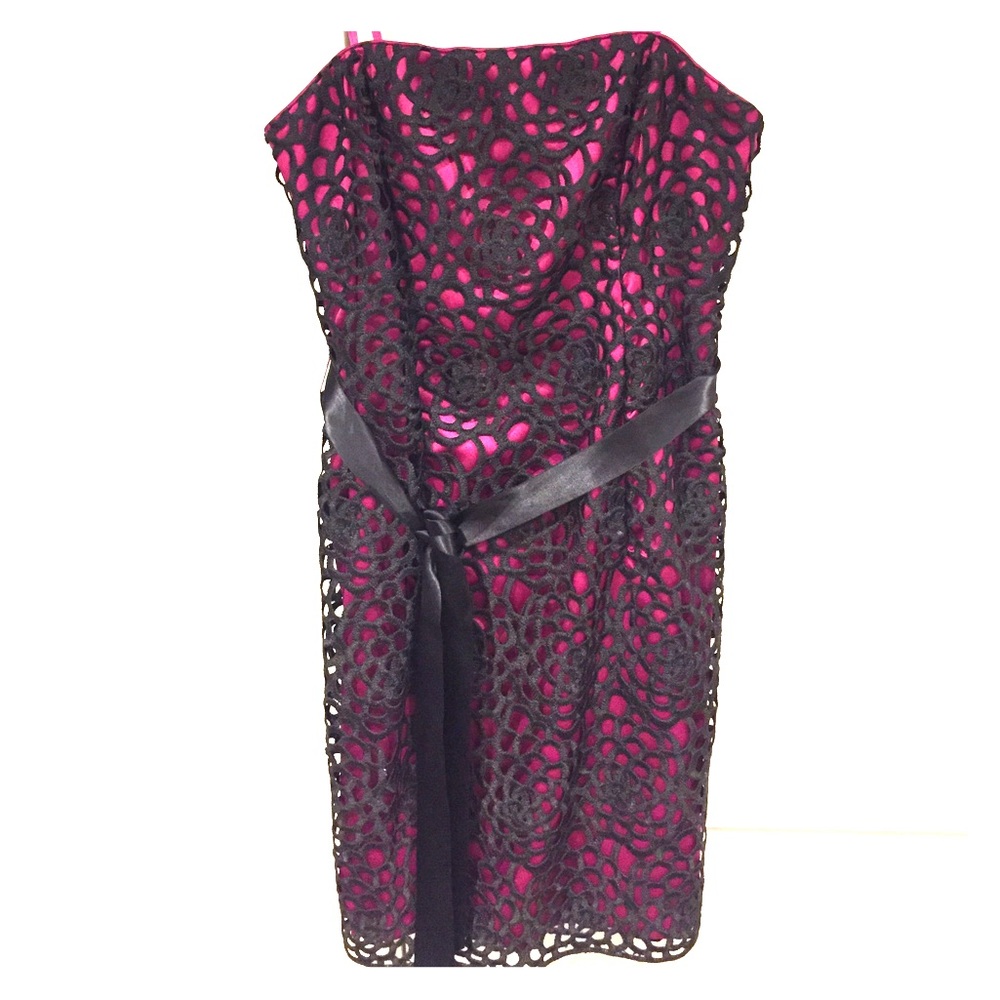 Adrianna Papell strapless cocktail dress