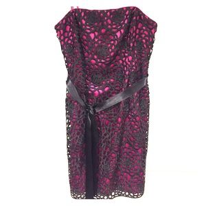 Adrianna Papell strapless cocktail dress