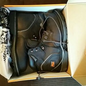 Steel toe work boots