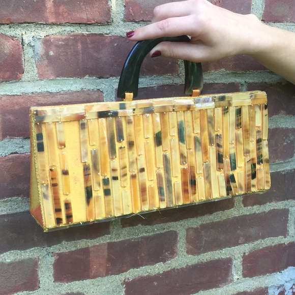 Vintage Celluloid Beautiful Bag - Picture 2 of 4