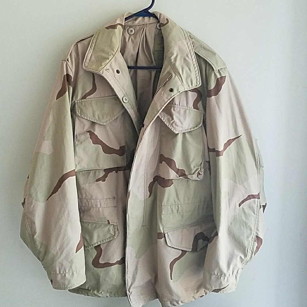Vintage Cold weather, Desert camo coat