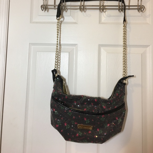 Betsey Johnson Handbags - ⬇️🐾❄️ BETSEY JOHNSON SEQUINED SHOULDER BAG - NWOT