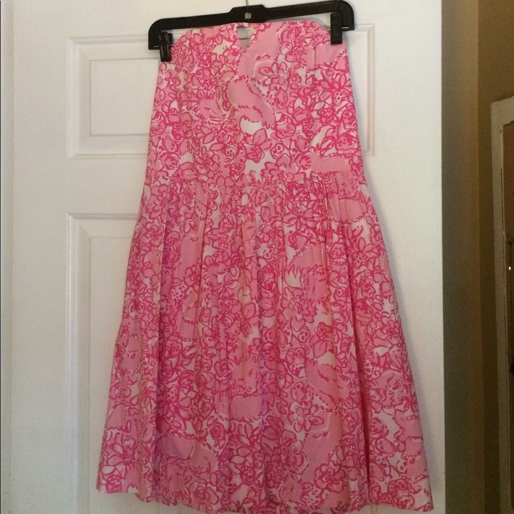 Lilly Pulitzer strapless dress