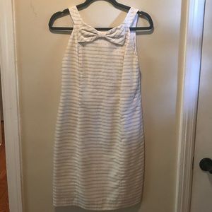 White and gold Lilly Pulitzer cocktail dress