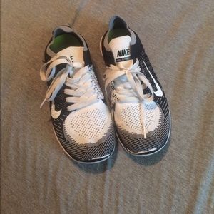 Black and white Nike Flyknit