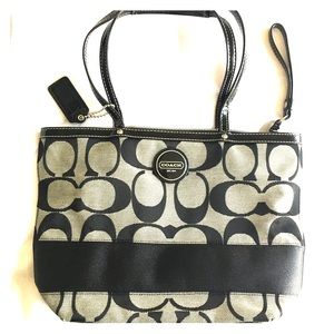 Coach Handbag- Black and Grey