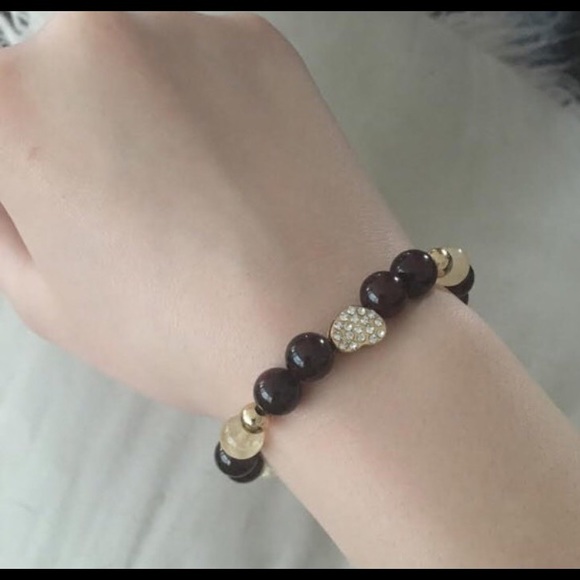 🎉HP🎉Natural Garnet and Citrine Gemstone Bracelet - Picture 2 of 3