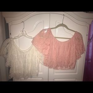 Crop tops with lace