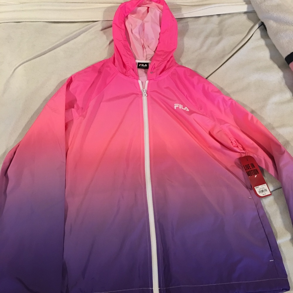 FILA Pink & Purple Windbreaker NWT