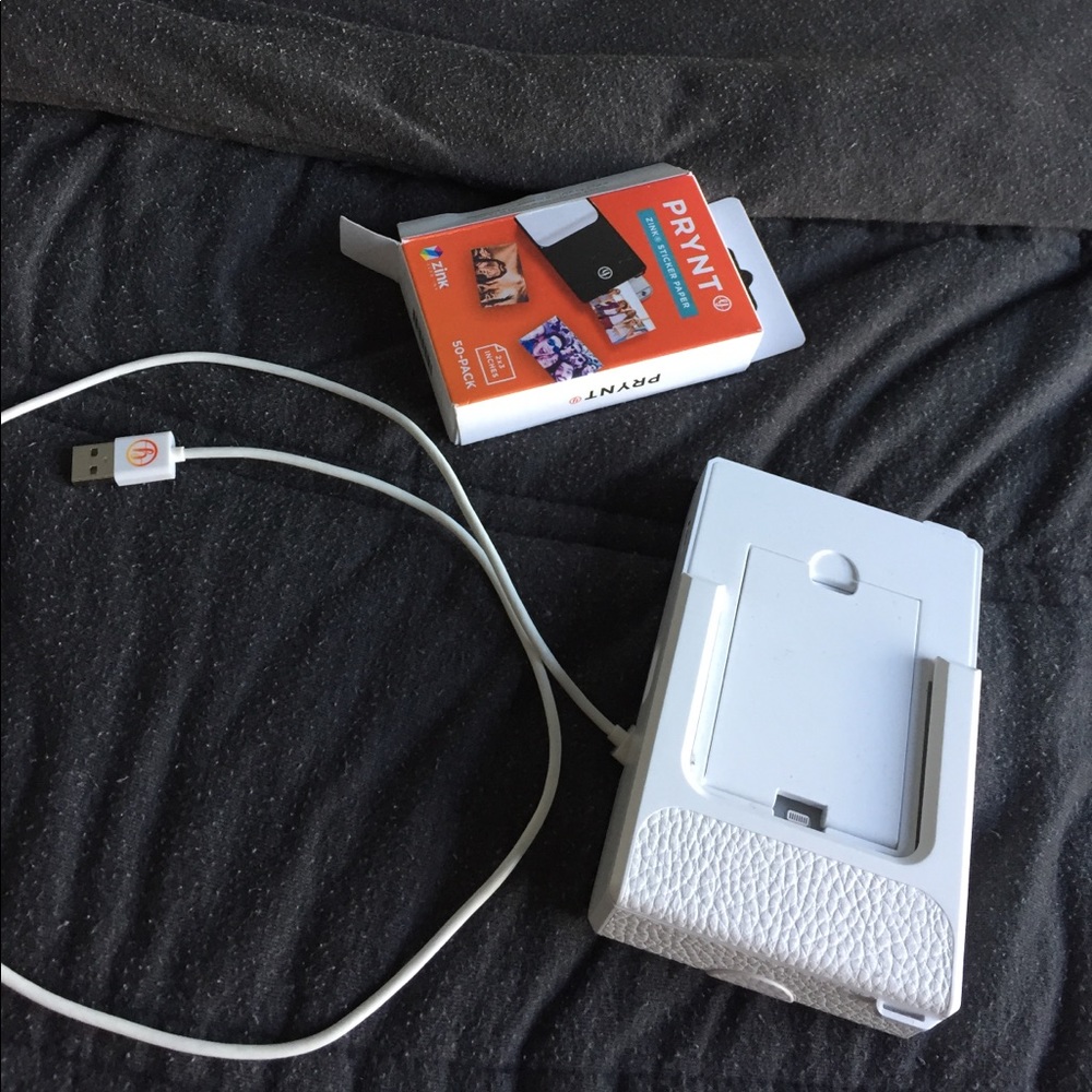 Prynt phone case. Can directly print poloroids