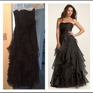 David's bridal tiered organza ballgown 16