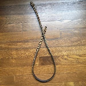 J. Crew Accessories - J. Crew Skinny Printed Calf Hair Belt J. Crew Accessories - J. Crew Skinny Printed Calf Hair Belt