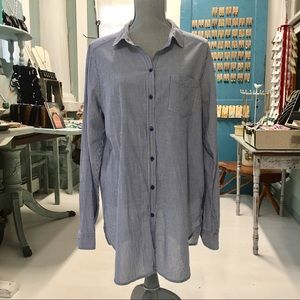 H & M oversized stripe shirt 14