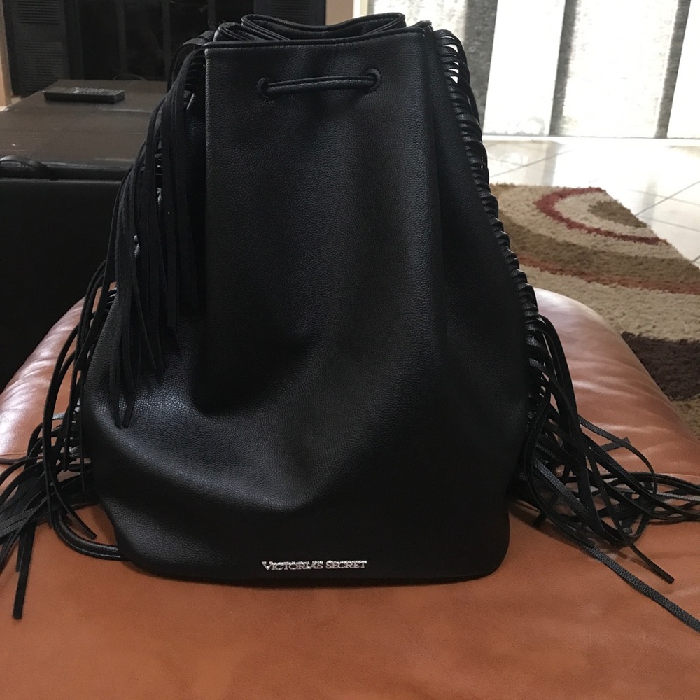 Victoria's Secret leather Cinch Sack