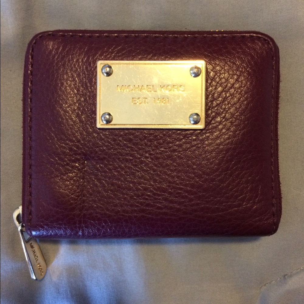 Michael Kors Maroon Wallet (small)!