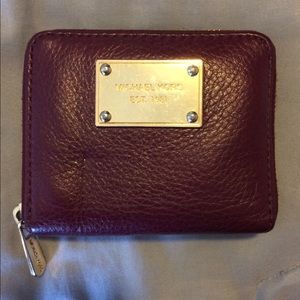 Michael Kors Maroon Wallet (small)!