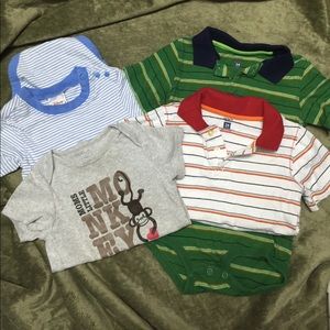Boys 24 mo set of 4 onesies