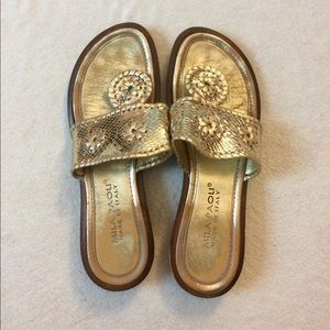 JACK ROGER identicals// metallic gold