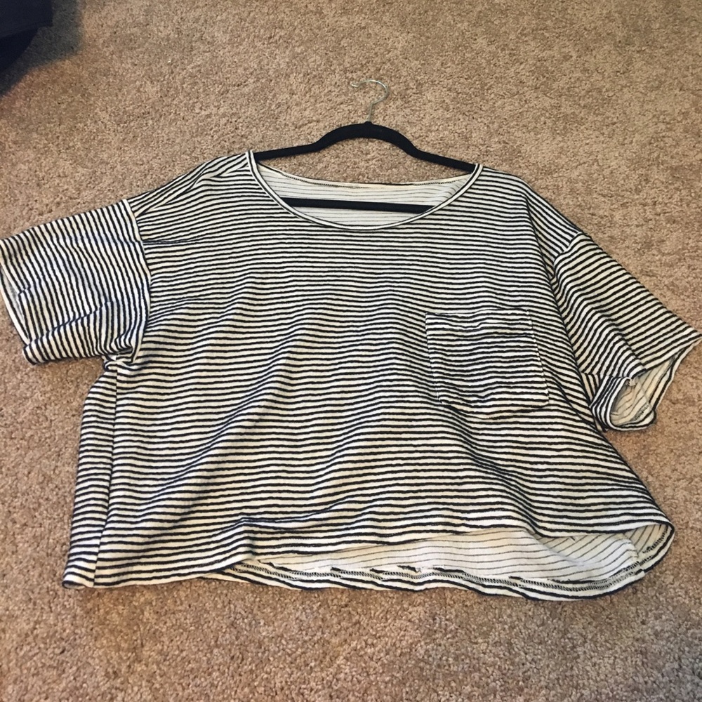 boxy striped top