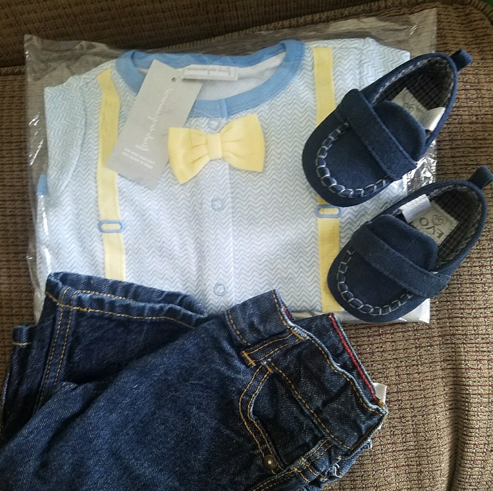 Bow Tie shirt & OshKosh Blue Jeans