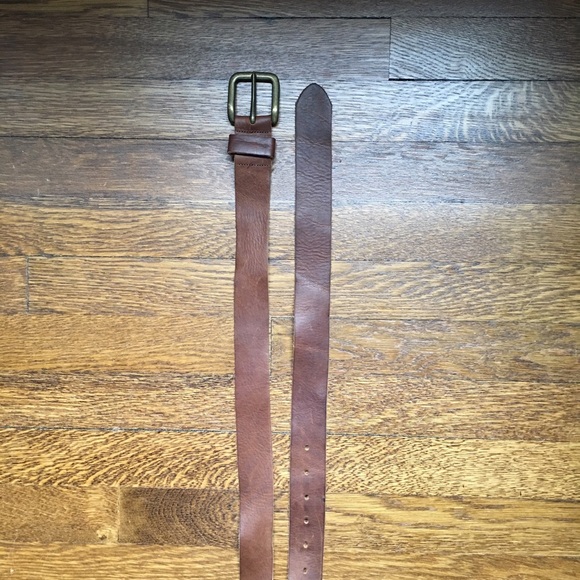 Accessories - Extra-long brown leather belt Accessories - Extra-long brown leather belt