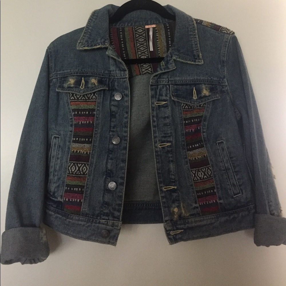 Free People denim jacket size 4