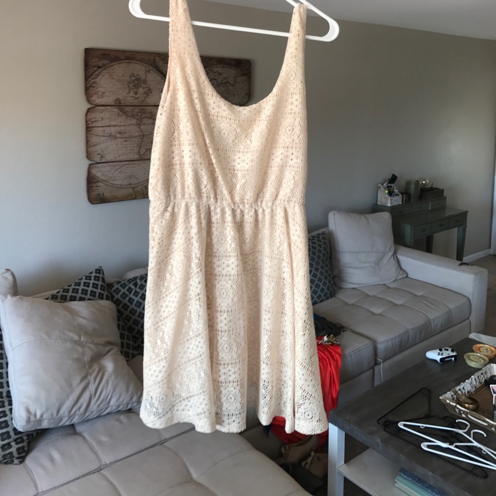 Cream lace dress
