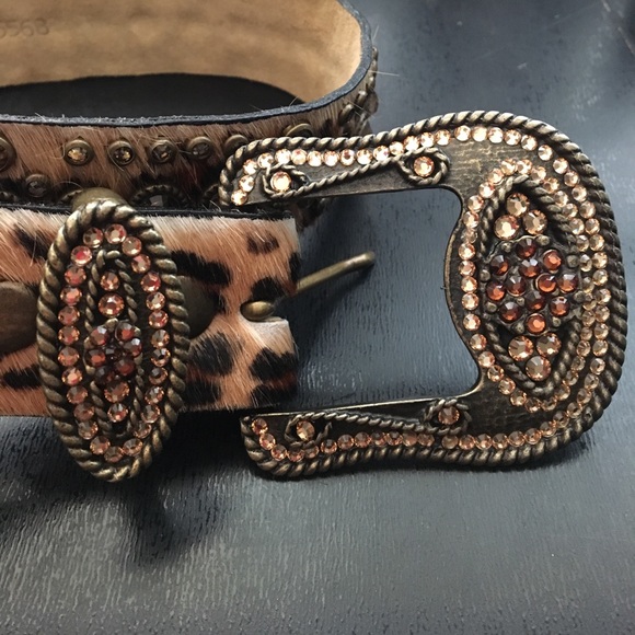 Leather western crystal belt main image 5