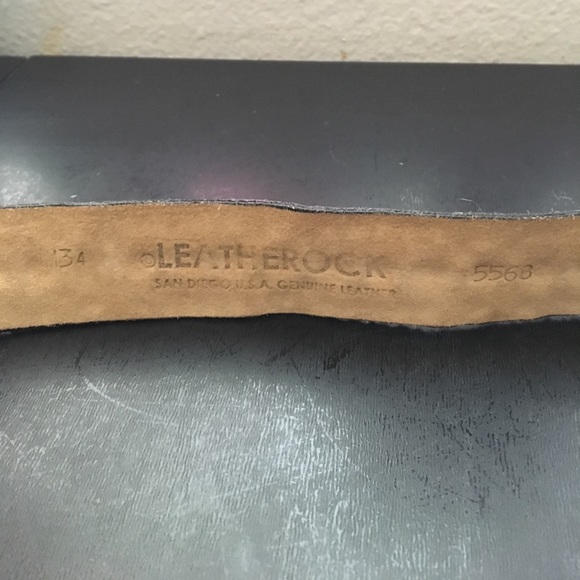 Leather western crystal belt