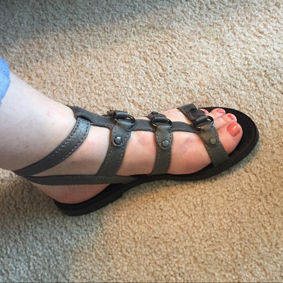 Cole Haan gun smoke flat gladiators - Picture 2 of 6