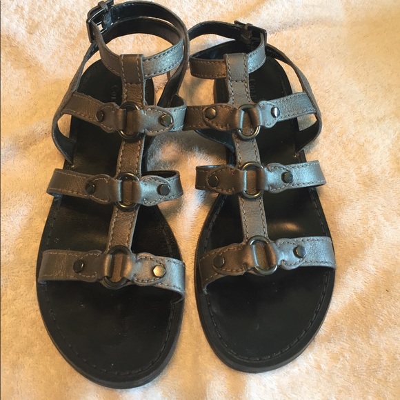 Cole Haan gun smoke flat gladiators - Picture 3 of 6