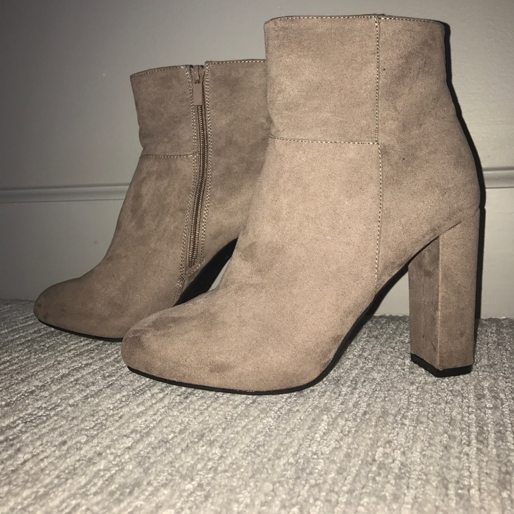 Suede Booties