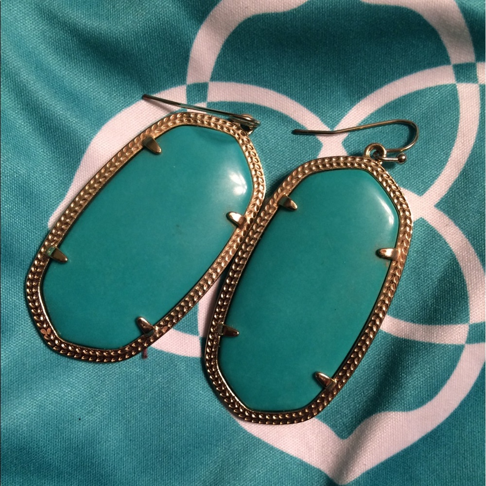Kendra Scott Teal Danielle Earrings