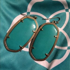 Kendra Scott Teal Danielle Earrings