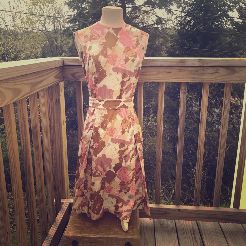 Vintage 70's mod garden party disco scooter dress