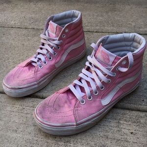 "zephyr" baby pink sk8-hi slim vans!