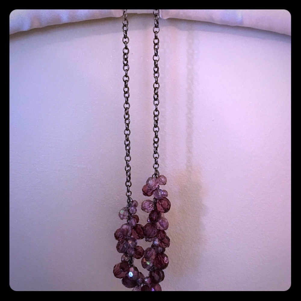 Super Cute Purple/Eggplant Beaded necklace