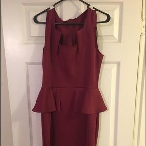 Burgundy Dress